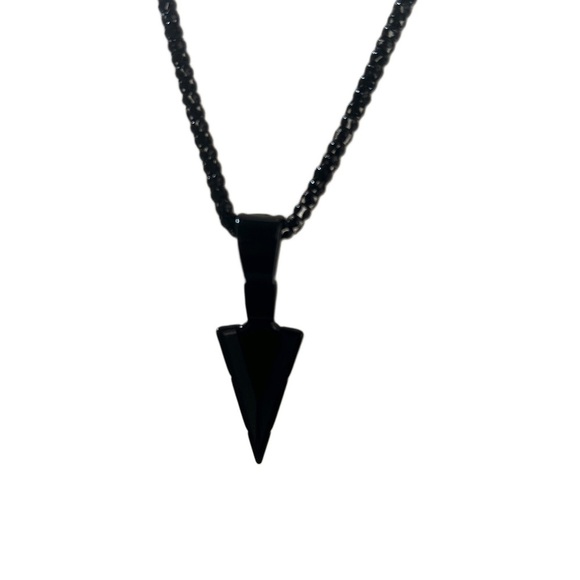 Black Braided Necklace - Picture 2 of 3